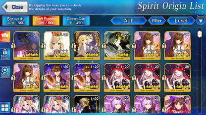 [NA] FGO NP5 Morgan 4Gawain 5Tristan +Koyanskaya Oberon Altria Caster + 3~4 Black Grail Fate Grand Order starter account-Mobile Games Starter