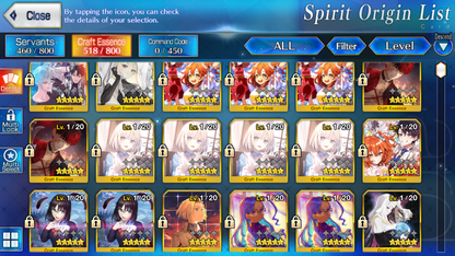 [NA] FGO NP5 Morgan 5Gawain 5Tristan +2Koyanskaya Oberon Fate Grand Order starter account-Mobile Games Starter