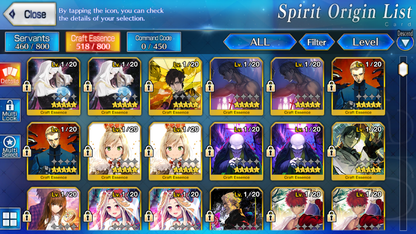 [NA] FGO NP5 Morgan 5Gawain 5Tristan +2Koyanskaya Oberon Fate Grand Order starter account-Mobile Games Starter