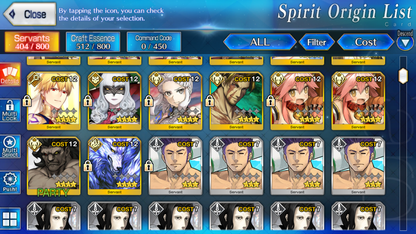 [NA] FGO NP5 Morgan + Aesc Dark Koyanskaya Oberon Altria Caster BG Kscope Fate Grand Order starter account-Mobile Games Starter
