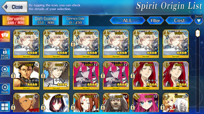 [NA] FGO NP5 Morgan + Aesc the Savior Altria Caster Koyanskaya Oberon BG Kscope Fate Grand Order starter account-Mobile Games Starter