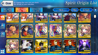 [NA] FGO NP5 Morgan + Aesc the Savior Altria Caster Koyanskaya Oberon BG Kscope Fate Grand Order starter account-Mobile Games Starter