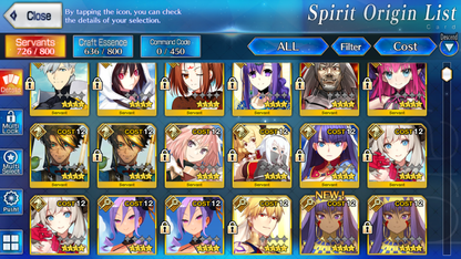 [NA] FGO NP5 Morgan + Altria Caster Berserker + Koyanskaya Oberon Altria Caster + 2-3x5* Fate Grand Order starter account-Mobile Games Starter