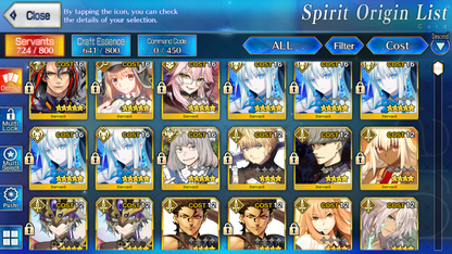 [NA] FGO NP5 Morgan + Altria Caster Koyanskaya Oberon Fate Grand Order starter account-Mobile Games Starter
