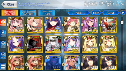 [NA] FGO NP5 Morgan + Aoko Muramasa Lancelot Melusine Altria Caster Koyanskaya Oberon BG Chloe Fate Grand Order endgame account-Mobile Games Starter