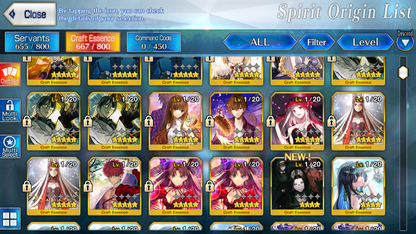 [NA] FGO NP5 Morgan + Aoko Muramasa Lancelot Melusine Altria Caster Koyanskaya Oberon BG Chloe Fate Grand Order endgame account-Mobile Games Starter
