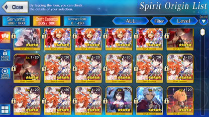 [NA] FGO NP5 Morgan + Dark Koyanskaya Oberon Altria Caster BG Kscope Fate Grand Order starter account-Mobile Games Starter