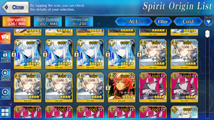 [NA] FGO NP5 Morgan + Koyanskaya Altria Caster 5Gawain 5Tristan + BG Kscope Fate Grand Order starter account-Mobile Games Starter