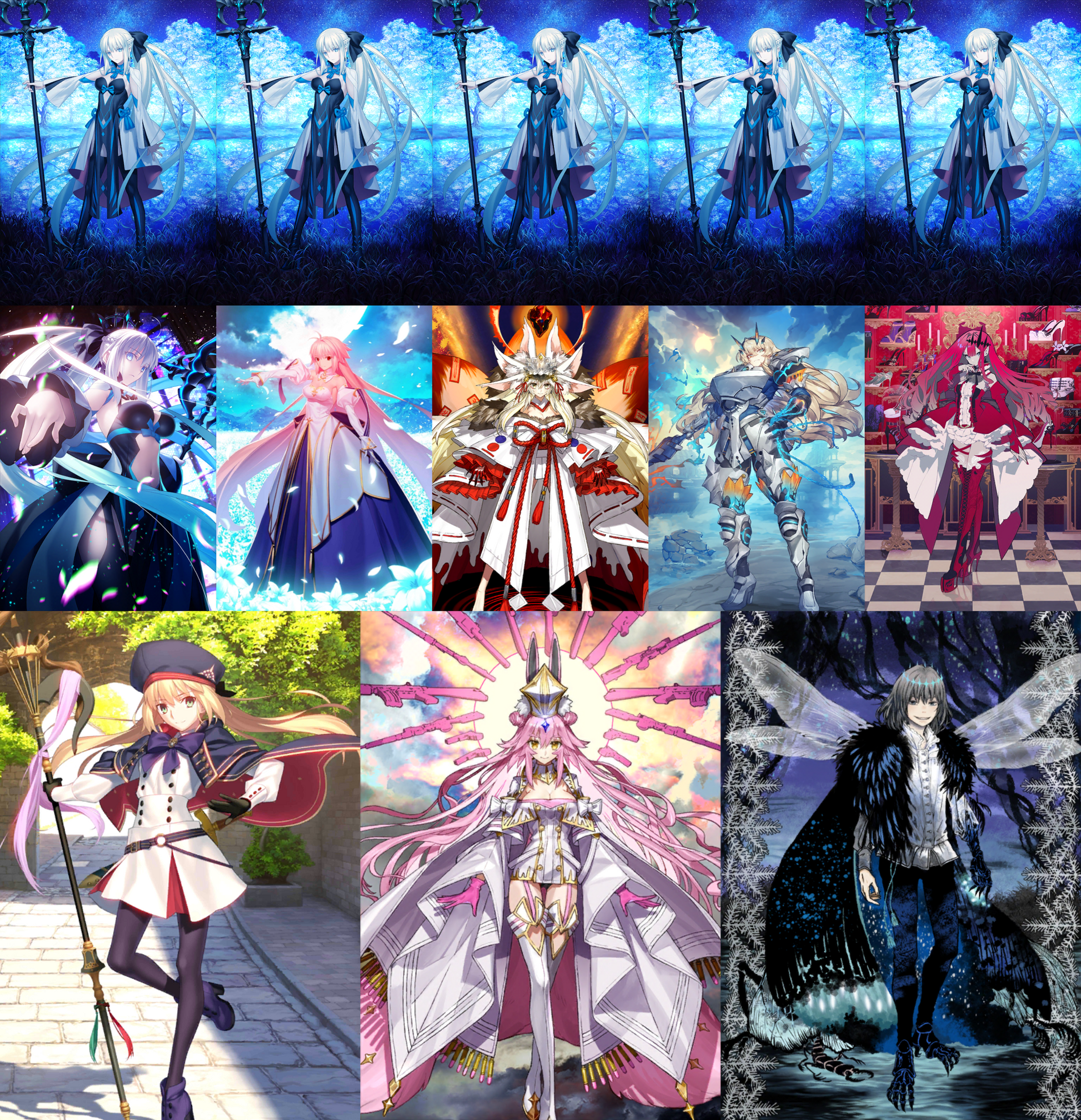 [NA] FGO NP5 Morgan + Koyanskaya Oberon Altria Caster + Dark Arcueid Fate Grand Order starter account-Mobile Games Starter