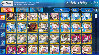 [NA] FGO NP5 Morgan NP4 Kama + Altria Caster Oberon + 5~6x5* Fate Grand Order starter account-Mobile Games Starter