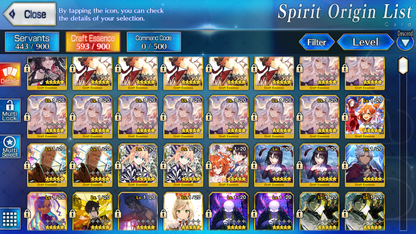 [NA] FGO NP5 Morgan NP4 Kama + Altria Caster Oberon + 5~6x5* Fate Grand Order starter account-Mobile Games Starter