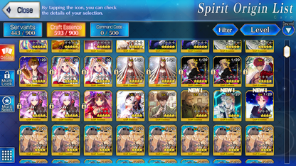 [NA] FGO NP5 Morgan NP4 Kama + Altria Caster Oberon + 5~6x5* Fate Grand Order starter account-Mobile Games Starter
