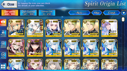[NA] FGO NP5 Morgan +Tam Lin Lancelot Melusine Koyanskaya Light Dark Oberon Merlin Fate Grand Order starter account-Mobile Games Starter