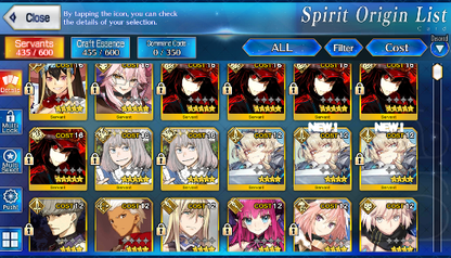 [NA] FGO NP5 Nobunaga avenger + Koyanskaya + 500-700SQ Fate Grand Order starter account /1000-Mobile Games Starter