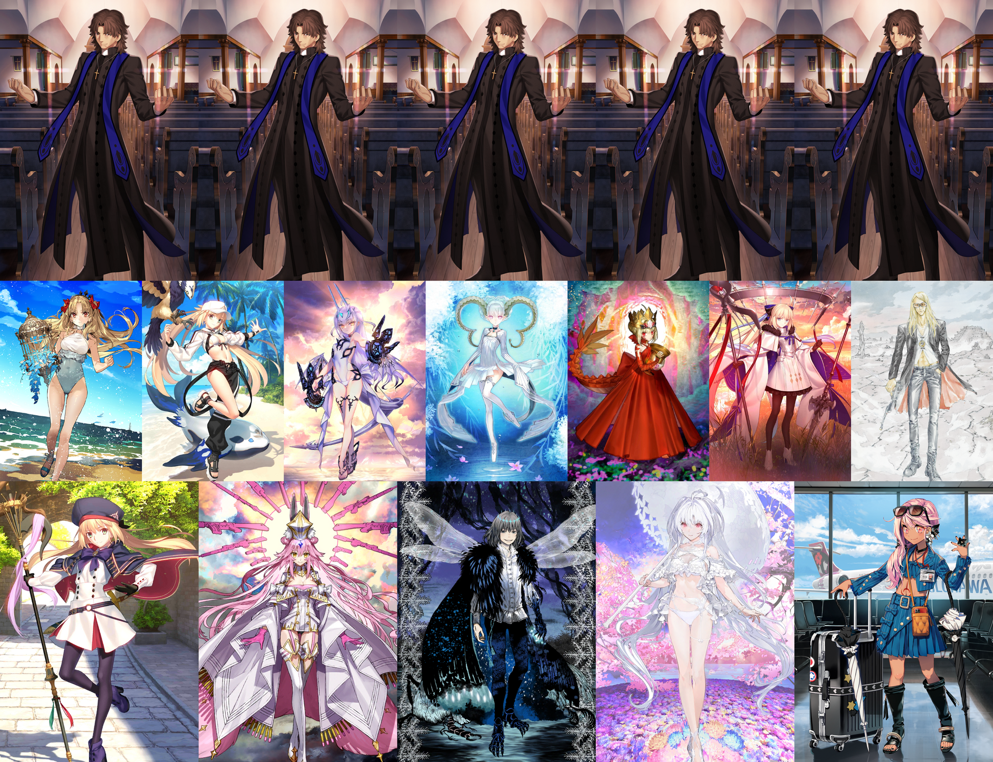 [NA] FGO NP5 Rasputin + Space Ereshkigal Altria Caster Berserker Melusine Draco Tiamat Kukulcan Tezcatlipoca Lady Avalon Altria Caster Koyanskaya Oberon Chloe + 400-500SQ Fate Grand Order LB6 endgame account-Mobile Games Starter