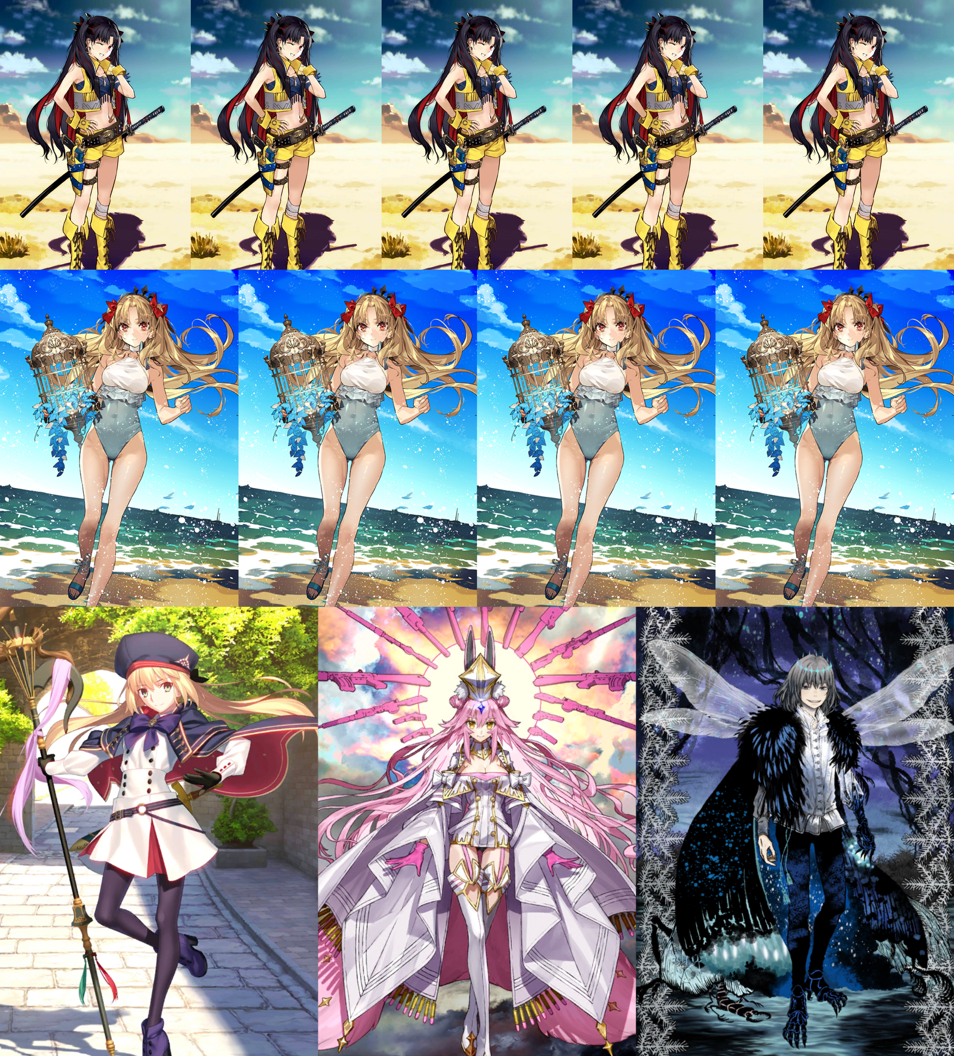 [NA] FGO NP5 Space Ishtar NP4 Space Ereshkigal + Altria Caster Koyanskaya Oberon Fate Grand Order endgame account-Mobile Games Starter