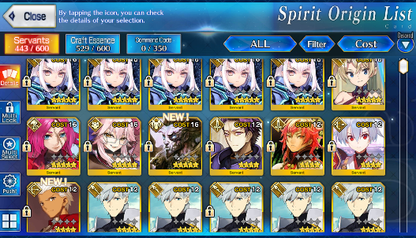 [NA] FGO NP5 Tam Lin Lancelot Melusine + Koyanskaya BG Kscope Fate Grand Order starter account-Mobile Games Starter