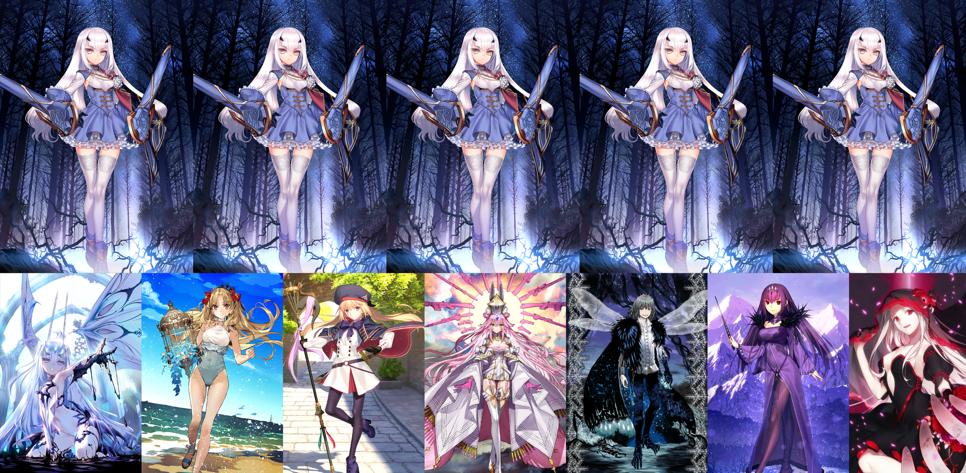 [NA] FGO NP5 Tam Lin Lancelot Melusine + Space Ereshkigal Skadi Altria Caster Koyanskaya Oberon 2~3BG + 1000-2000SQ Fate Grand Order endgame LB6 account (see options)-Mobile Games Starter