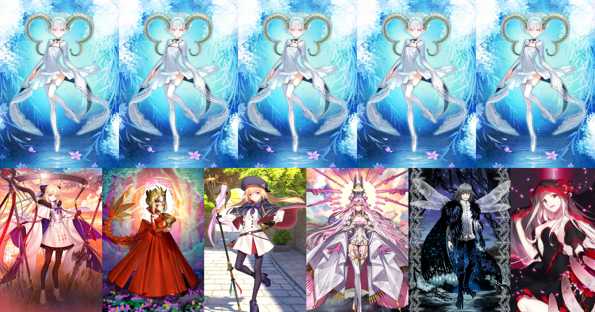 [NA] FGO NP5 Tiamat +Aesc the Savior Draco +Altria Caster Koyanskaya Oberon Fate Grand Order endgame account-Mobile Games Starter