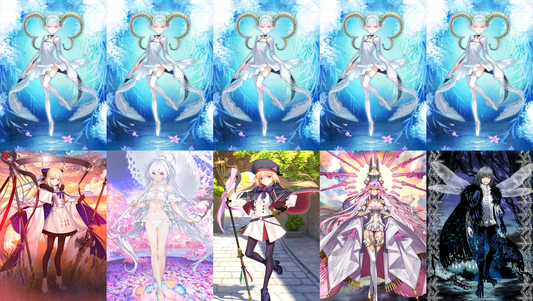 [NA] FGO NP5 Tiamat Larva + Aesc the Savior Lady Avalon Altria Caster Koyanskaya Oberon + 2000-2200SQ Fate Grand Order endgame account-Mobile Games Starter