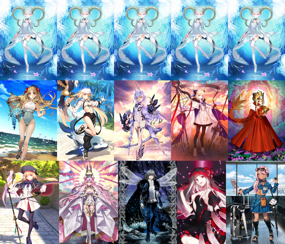 [NA] FGO NP5 Tiamat +Space Ereshkigal Altria Caster Berserker Melusine ruler Aesc Draco +Altria Caster Koyanskaya Oberon BG Chloe Fate Grand Order endgame account-Mobile Games Starter
