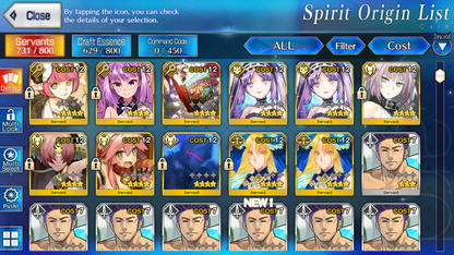 [NA] FGO NP6 Morgan + Aesc the Savior Tiamat + Altria Caster Koyanskaya Oberon NP2 + 3-4x5* Fate Grand Order NP5 starter account-Mobile Games Starter