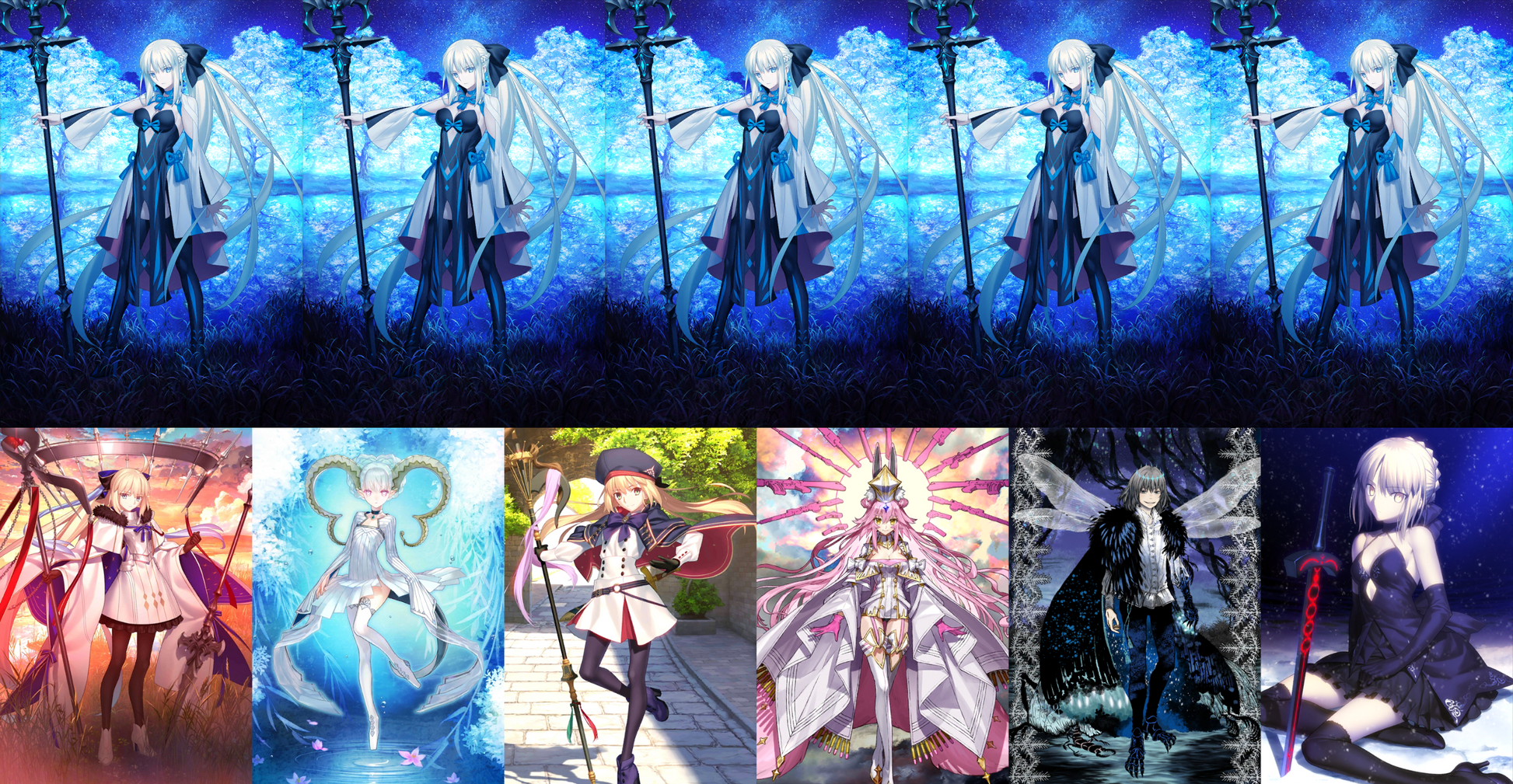[NA] FGO NP6 Morgan + Aesc the Savior Tiamat + Altria Caster Koyanskaya Oberon NP2 + 3-4x5* Fate Grand Order NP5 starter account-Mobile Games Starter
