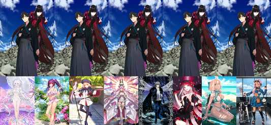 [NA] FGO NP6 Ryoma Ryouma Lancer + Altria Caster Lady Avalon Koyanskaya Oberon Skadi ruler Chloe Fate Grand Order NP5 starter account-Mobile Games Starter