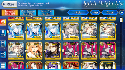 [NA] FGO NP7 Morgan + Koyanskaya Oberon + 1000SQ Fate Grand Order NP5 starter account-Mobile Games Starter