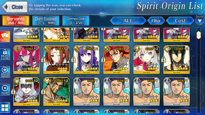 [NA] FGO NP7 Morgan + Koyanskaya Oberon + 1000SQ Fate Grand Order NP5 starter account-Mobile Games Starter