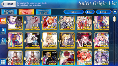 [NA] FGO Space Ereshkigal Space Ishtar Merlin Black Grail Fate Grand Order starter account-Mobile Games Starter