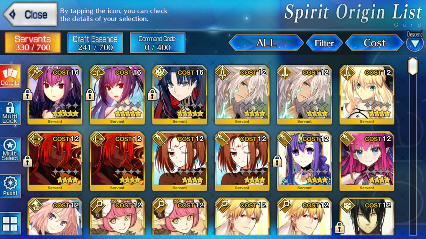 [NA] FGO Space Ishtar + double Skadi (caster+ruler summer) Fate Grand Order starter account-Mobile Games Starter