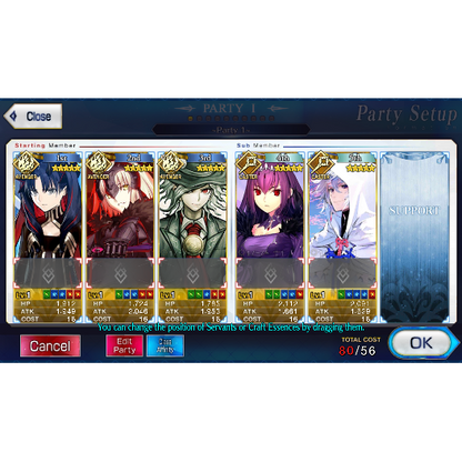 [NA] FGO Space Ishtar Jeanne alter Dantes Skadi Merlin Fate Grand Order starter account-Mobile Games Starter