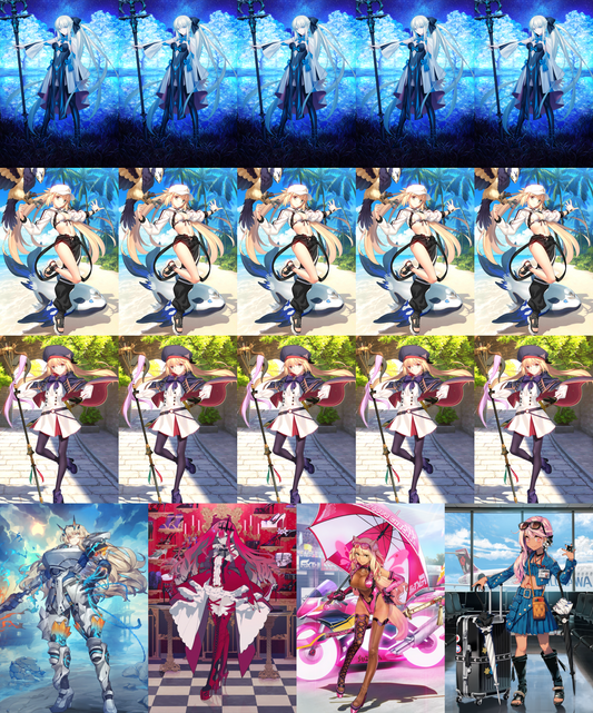 [NA] FGO Triple NP5 Altria Caster Beserker + NP5 Morgan + NP5 Altria Caster + Chloe Fate Grand Order starter account-Mobile Games Starter