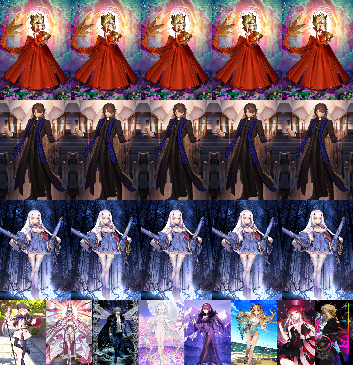 [NA] FGO Triple NP5 Melusine NP5 Rasputin NP5 Draco +Space Ereshkigal Lady Avalon Altria Caster Koyanskaya Oberon Skadi + 200-300SQ Fate Grand Order endgame account-Mobile Games Starter