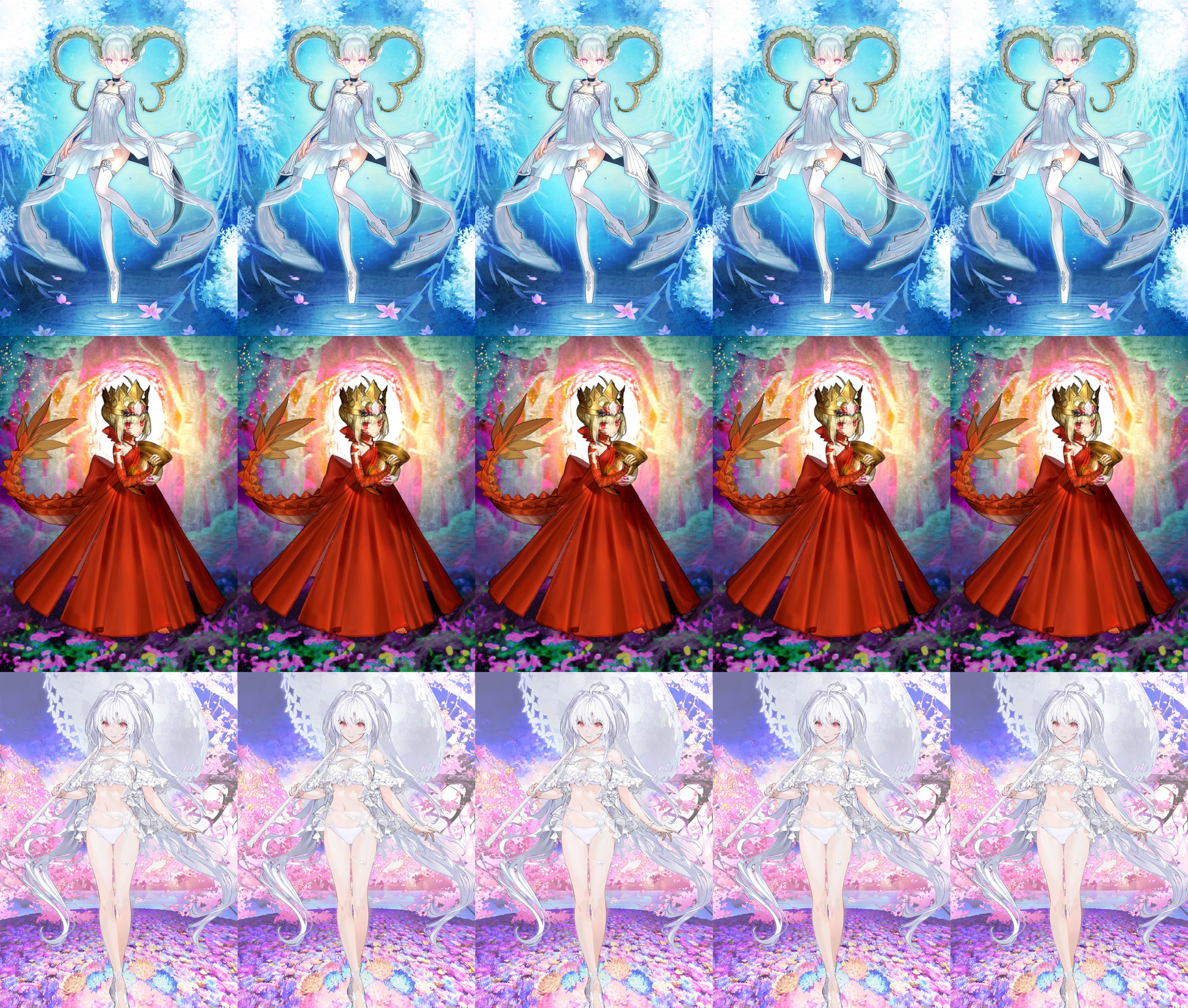 [NA] FGO Triple NP5 Tiamat + NP6 Draco + NP6 Lady Avalon + BG + 600~700SQ Fate Grand Order starter account-Mobile Games Starter