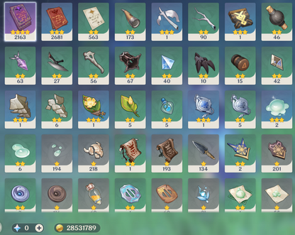 [NA] Genshin Impact C6 Furina + R1 BiS Signature Weapon + Skirk AR52 AMERICA Starter Farmed Account-Mobile Games Starter