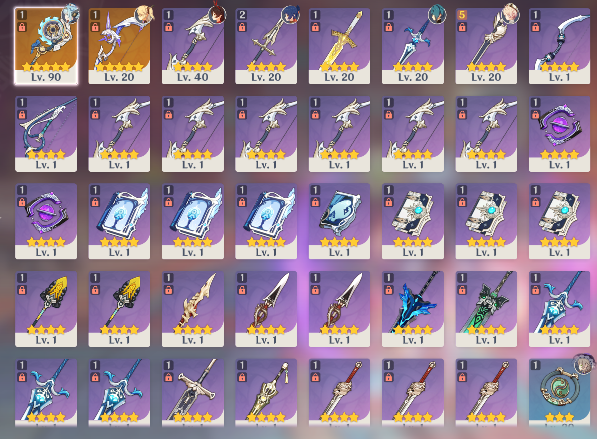 [NA] Genshin Impact C6 Ineffa + BiS Signature Weapon LV90 AR56 AMERICA Starter Farmed Account-Mobile Games Starter
