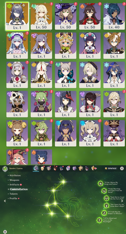 [NA] Genshin Impact C6 Lauma AR56 AMERICA Starter Farmed Account-Mobile Games Starter