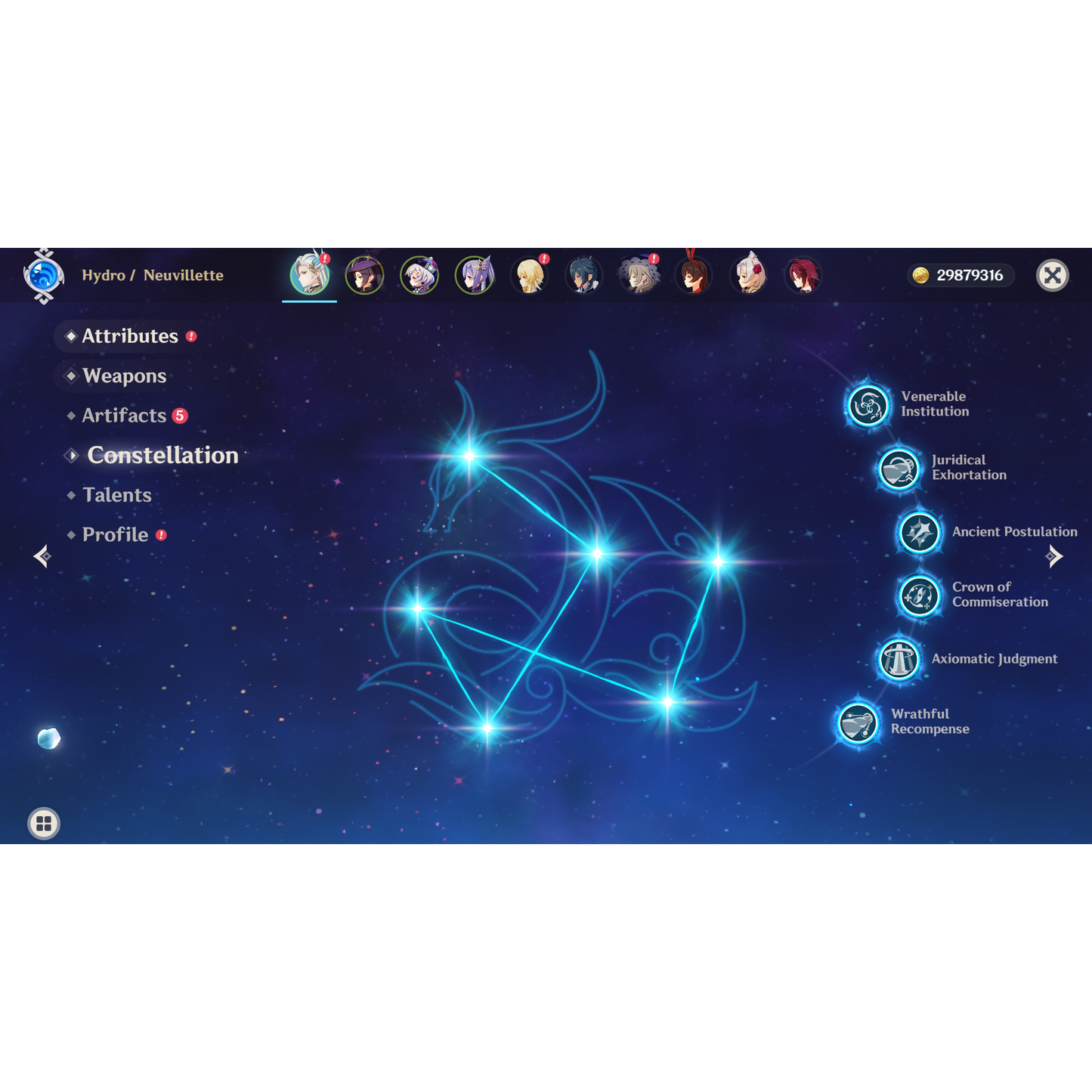 [NA] Genshin Impact C6 Neuvillette C1 Mona AR52 AMERICA Starter Account-Mobile Games Starter