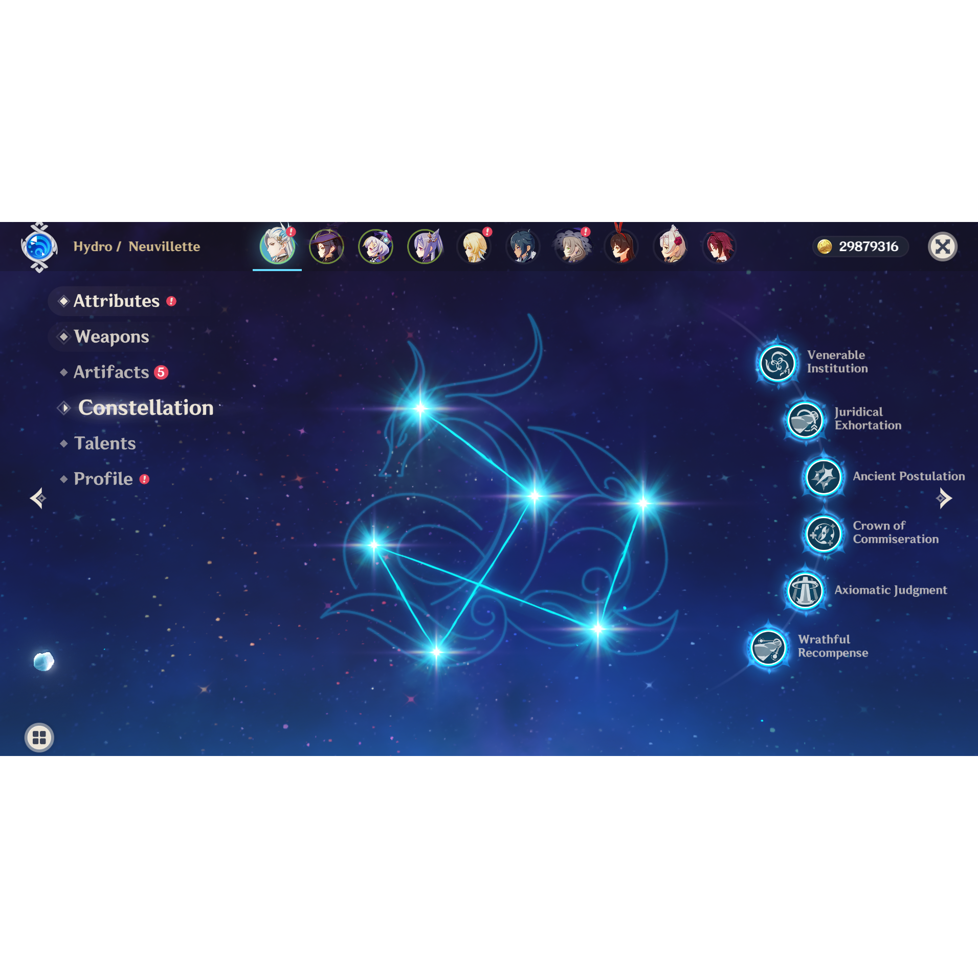[NA] Genshin Impact C6 Neuvillette C1 Mona AR52 AMERICA Starter Account-Mobile Games Starter