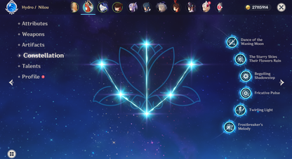 [NA] Genshin Impact C6 Nilou + R1 BIS Signature Weapon + Furina AR53 AMERICA Starter Account-Mobile Games Starter