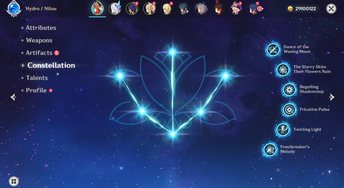 [NA] Genshin Impact C6 Nilou + R1 BIS Signature Weapon + Skirk AR52 AMERICA Starter Account-Mobile Games Starter