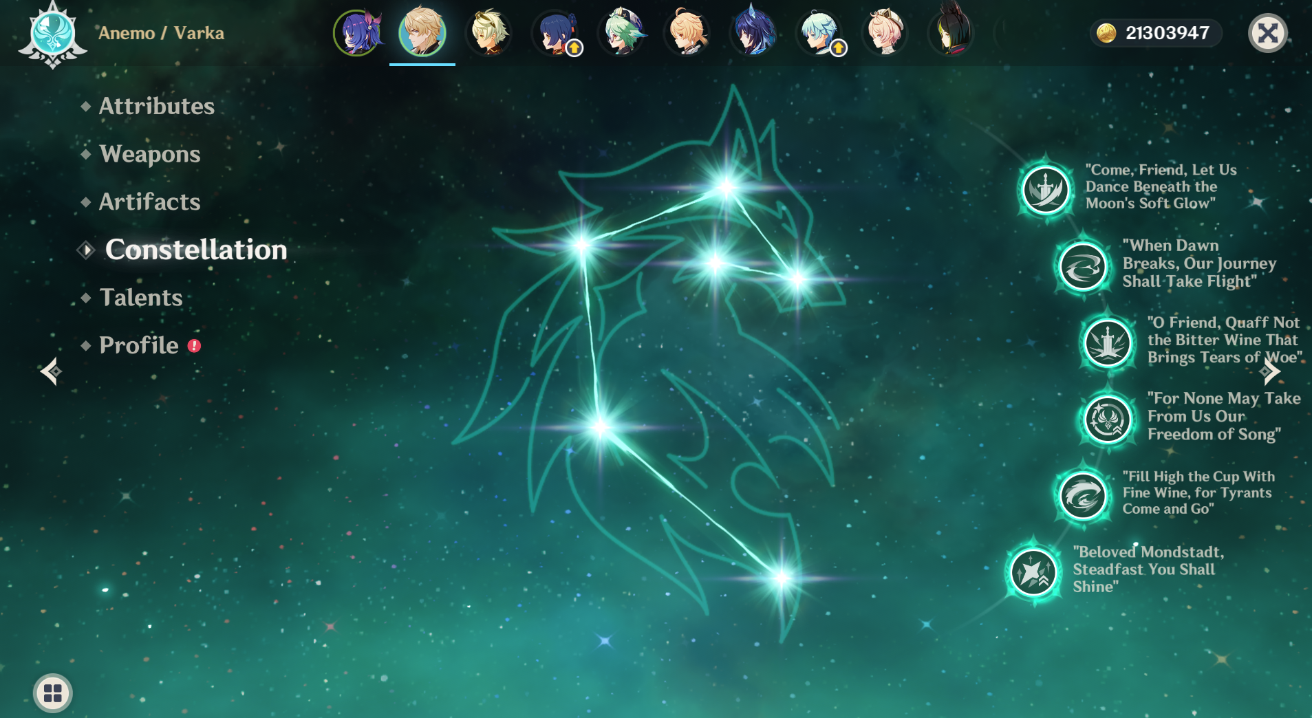 [NA] Genshin Impact C6 R1 Varka + Signature + Nicole Durin + 31 intertwined Fate AR57 AMERICA Farmed Account-Mobile Games Starter