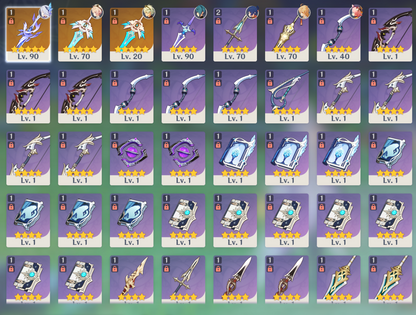 [NA] Genshin Impact C6 Skirk + BiS Signature Weapon LV90 AR55 AMERICA Starter Farmed Account-Mobile Games Starter