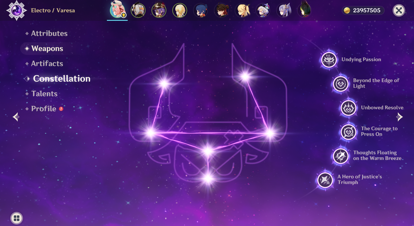 [NA] Genshin Impact C6 Varesa + BiS Signature Weapon LV90 Max Talent + Artifact AR56 AMERICA Starter Farmed Account-Mobile Games Starter