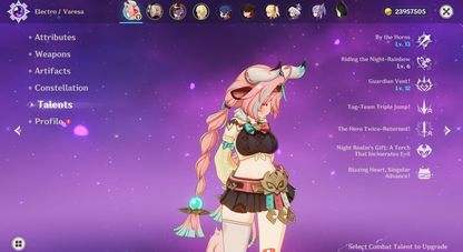 [NA] Genshin Impact C6 Varesa + BiS Signature Weapon LV90 Max Talent + Artifact AR56 AMERICA Starter Farmed Account-Mobile Games Starter