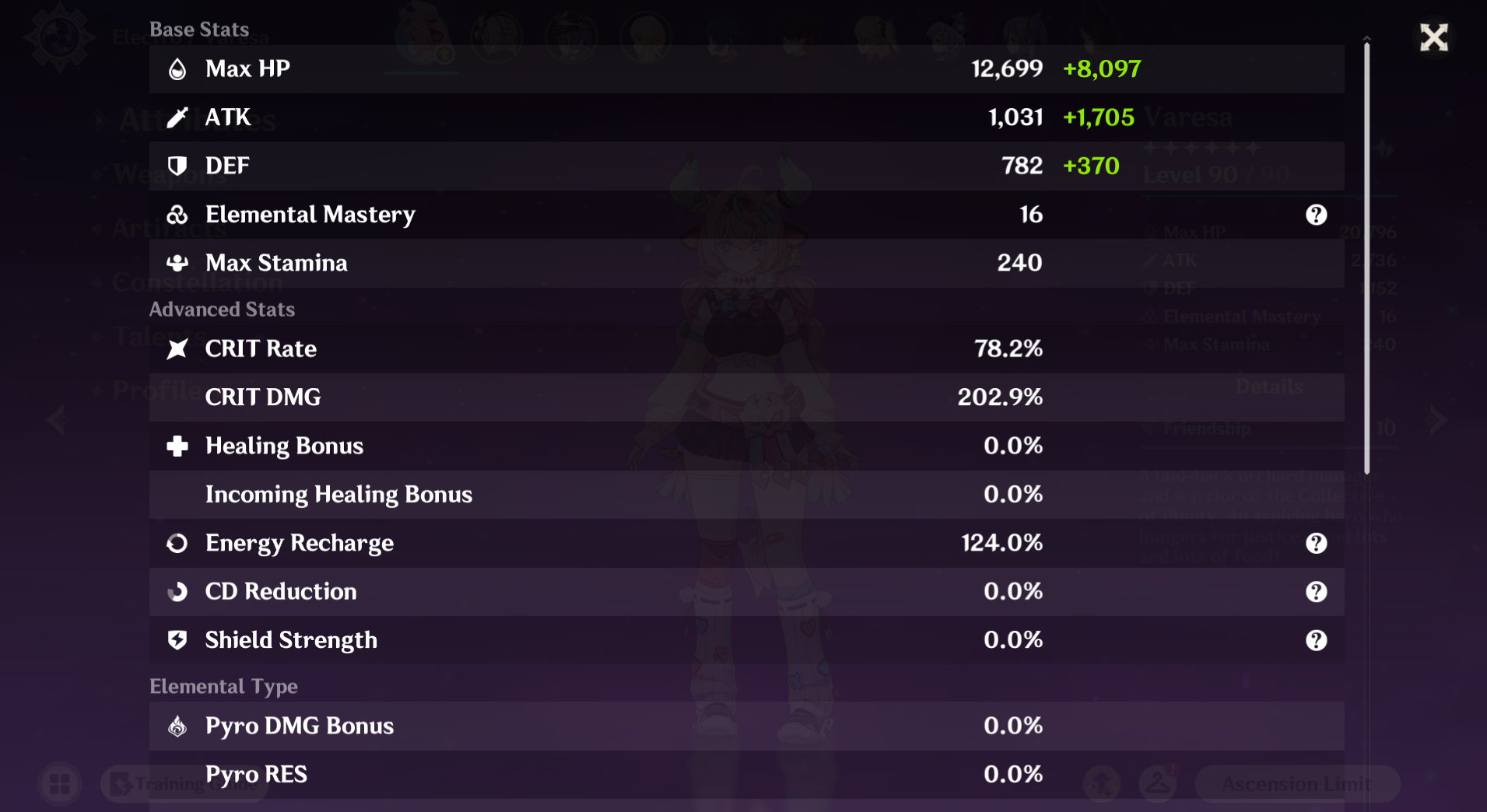 [NA] Genshin Impact C6 Varesa + BiS Signature Weapon LV90 Max Talent + Artifact AR56 AMERICA Starter Farmed Account-Mobile Games Starter