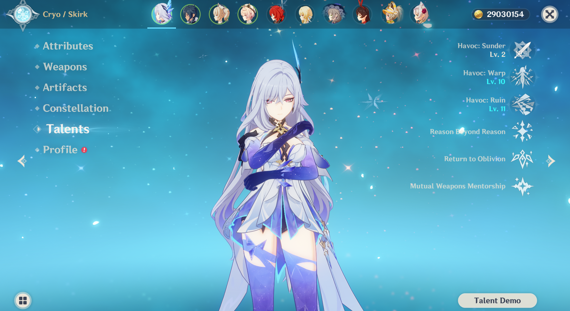 [NA] Genshin Impact C6 Skirk + BiS Signature Weapon + 80 Intertwined Fate AR56 AMERICA Starter Farmed Account-Mobile Games Starter