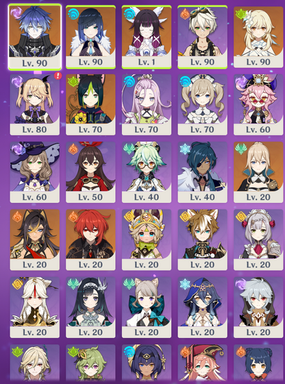 [NA] Genshin Impact LV90 C6 Flins + BiS Signature Weapon + Columbina + Yelan + BiS + AR56 AMERICA Starter Farmed Account-Mobile Games Starter